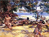 The Bathers , 1917, sargent