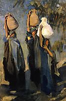 Bedouin Women Carrying Water Jars, 1891, sargent