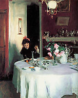 The Breakfast Table, 1884, sargent