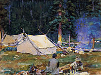 Camping at Lake O-Hara, 1916, sargent