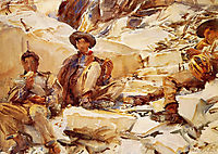 Carrara: Workmen, 1911, sargent