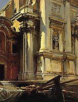 Corner of the Church of Saint Stae, Venice, 1913, sargent