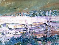 The Fence, 1914, sargent