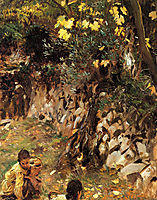 Girls Gathering Blossoms, Valdemosa, Majorca, 1910, sargent