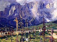 Graveyard in the Tyrol, 1914-1915, sargent