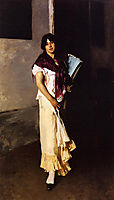Italian Girl with Fan, 1882, sargent