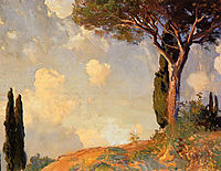 A Landscape Study at San Vigilio, Lake of Garda, sargent