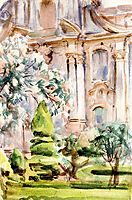A Palace and Gardens, Spain, 1889, sargent