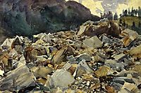 Purtud, Alpine Scene and Boulders, sargent