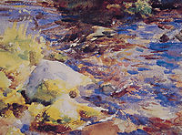 Reflections Rocks and Water, 1908-1910, sargent