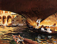 The Rialto, Grand Canal, 1909, sargent