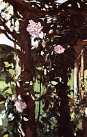 A Rose Trellis, Roses at Oxfordshire, 1886, sargent