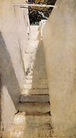 Staircase in Capri, 1878, sargent