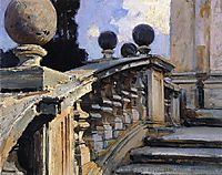 The Steps of the Church of Domenico e Siste in Rome, 1906, sargent
