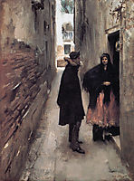 Street in Venice, 1880-1882, sargent