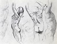 Studies of a Nude Youth, sargent