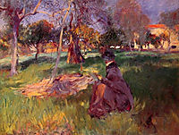 In the Orchard, 1886, sargent