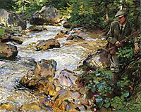 Trout Stream in the Tyrol, 1914, sargent