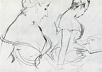 Two studies for Madame X, c.1883, sargent