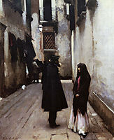 Venetian Street, 1880-1882, sargent