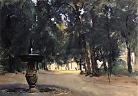 Villa Torlonia Fountain, 1907, sargent