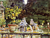 Villa de Marlia: A Fountain, 1910, sargent