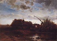 At the well, 1868, savrasov