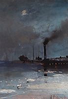 Drifting of ice, c.1890, savrasov