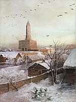 Early Spring. Flood, 1868, savrasov