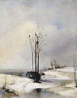 Early Spring. Thaw, 1885, savrasov