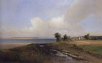 Landscape. Bank of the Volga, 1874, savrasov