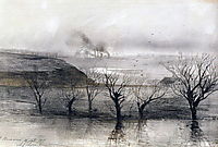 Landscape. The village of Volyn, 1887, savrasov