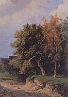 Landscape with road, 1855, savrasov