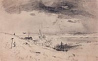 The old churchyard on the banks of the Volga, 1874, savrasov