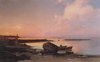 Sea shore in the vicinity Oranienbaum, 1854, savrasov