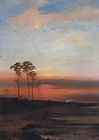Sunset, c.1870, savrasov