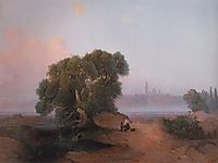View of Pechersk Lavra in Kiev from the Dnieper, 1852, savrasov