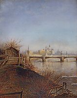 View of the Moscow Kremlin, 1873, savrasov