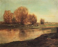 Willow by the pond, 1872, savrasov