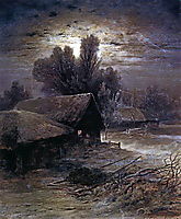 Winter Night, 1869, savrasov