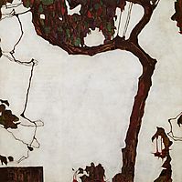 Autumn Tree with Fuchsias, 1909, schiele