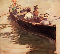 Boating, 1907, schiele