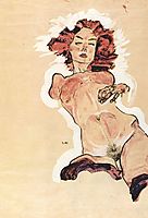 Female nude, 1910, schiele