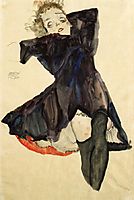 Girl in Blue Dress, 1911, schiele