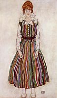Portrait of Edith Schiele, the artist-s wife, 1915, schiele