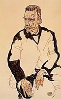 Portrait of Heinrich Benesch, 1917, schiele