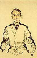 Portrait of Heinrich Rieger, 1917, schiele