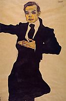 Portrait of the Painter Max Oppenheimer, 1910, schiele