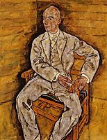 Portrait of Victor Ritter von Bauer, 1918, schiele