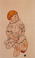 Seated Child, 1917, schiele